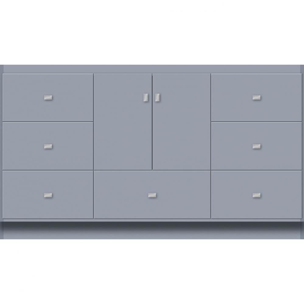 60 X 21 X 34.5 Montlake Vanity Slab Sat Silver Sb