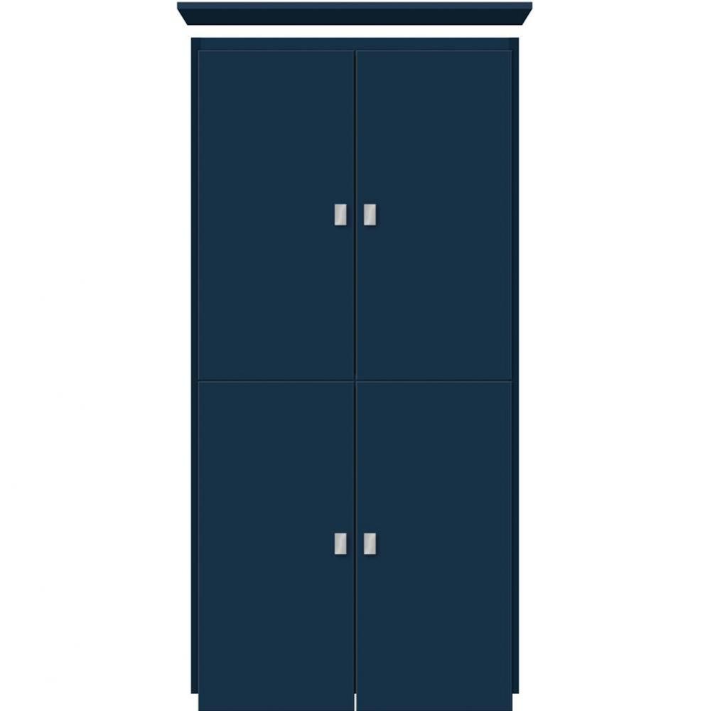 24 X 18 X 48 Montlake Linen Upper Slab Lapis Night