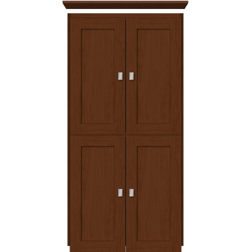 24 X 21 X 48 Montlake Linen Upper Shaker Pecan Cherry