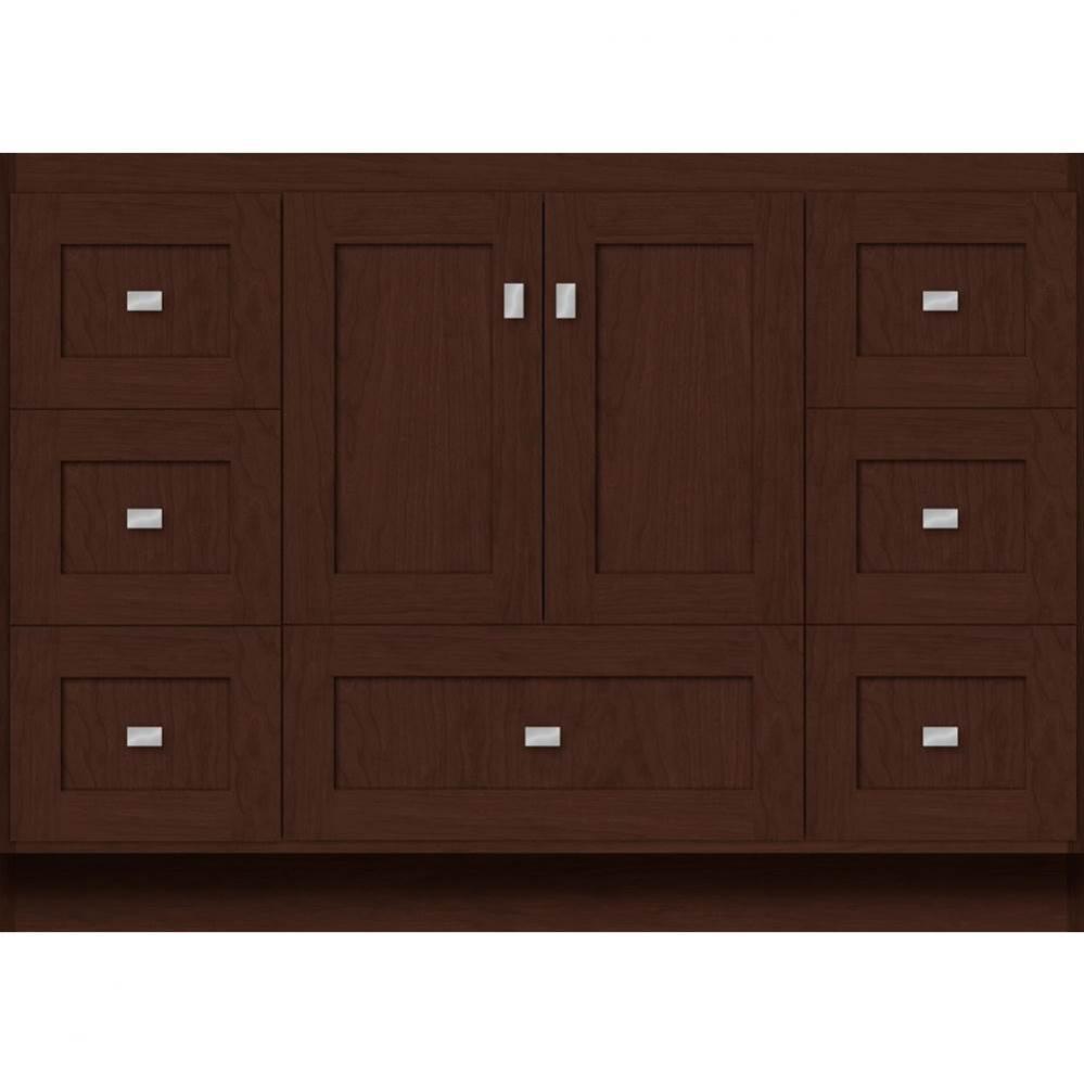 48 X 21 X 34.5 Montlake Vanity Shaker Choc Cherry Sb