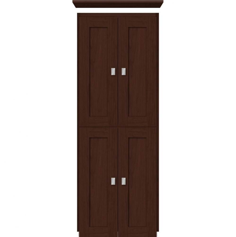 18 X 18 X 48 Montlake Linen Upper Shaker Choc Cherry