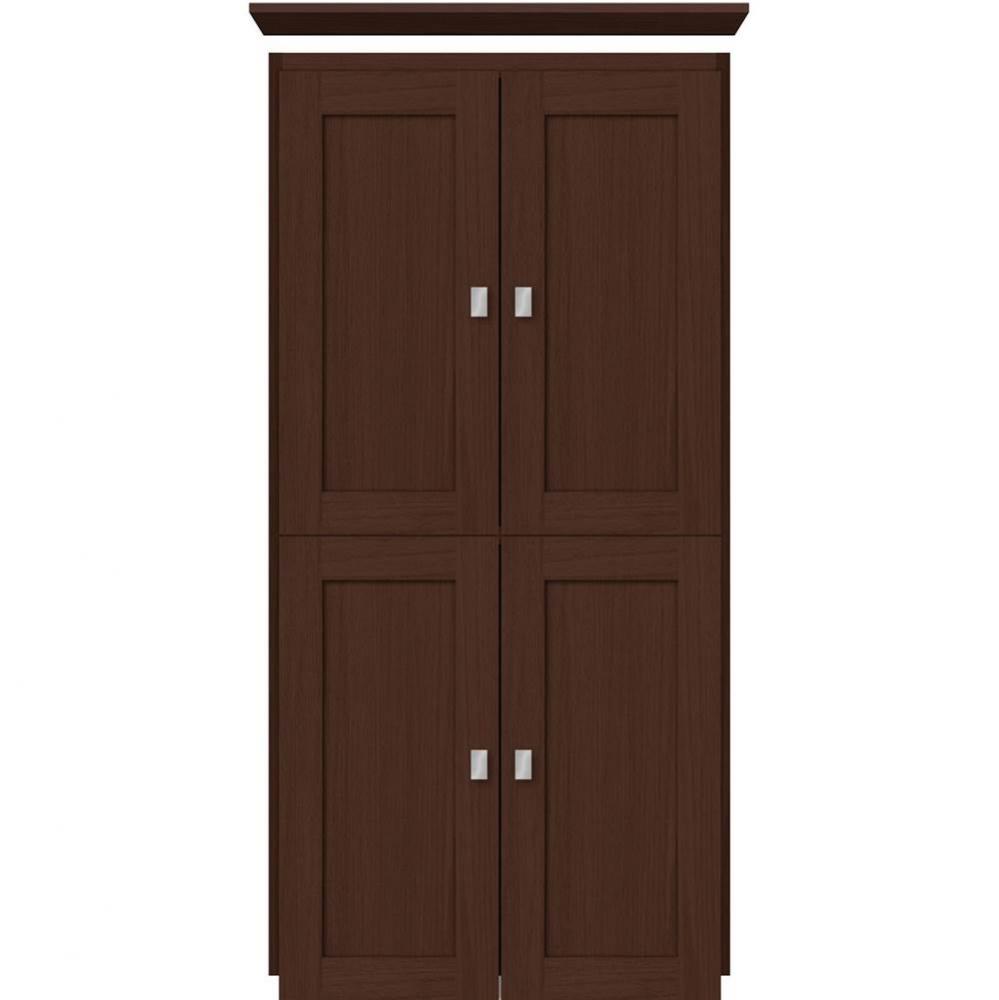 24 X 18 X 48 Montlake Linen Upper Shaker Choc Oak