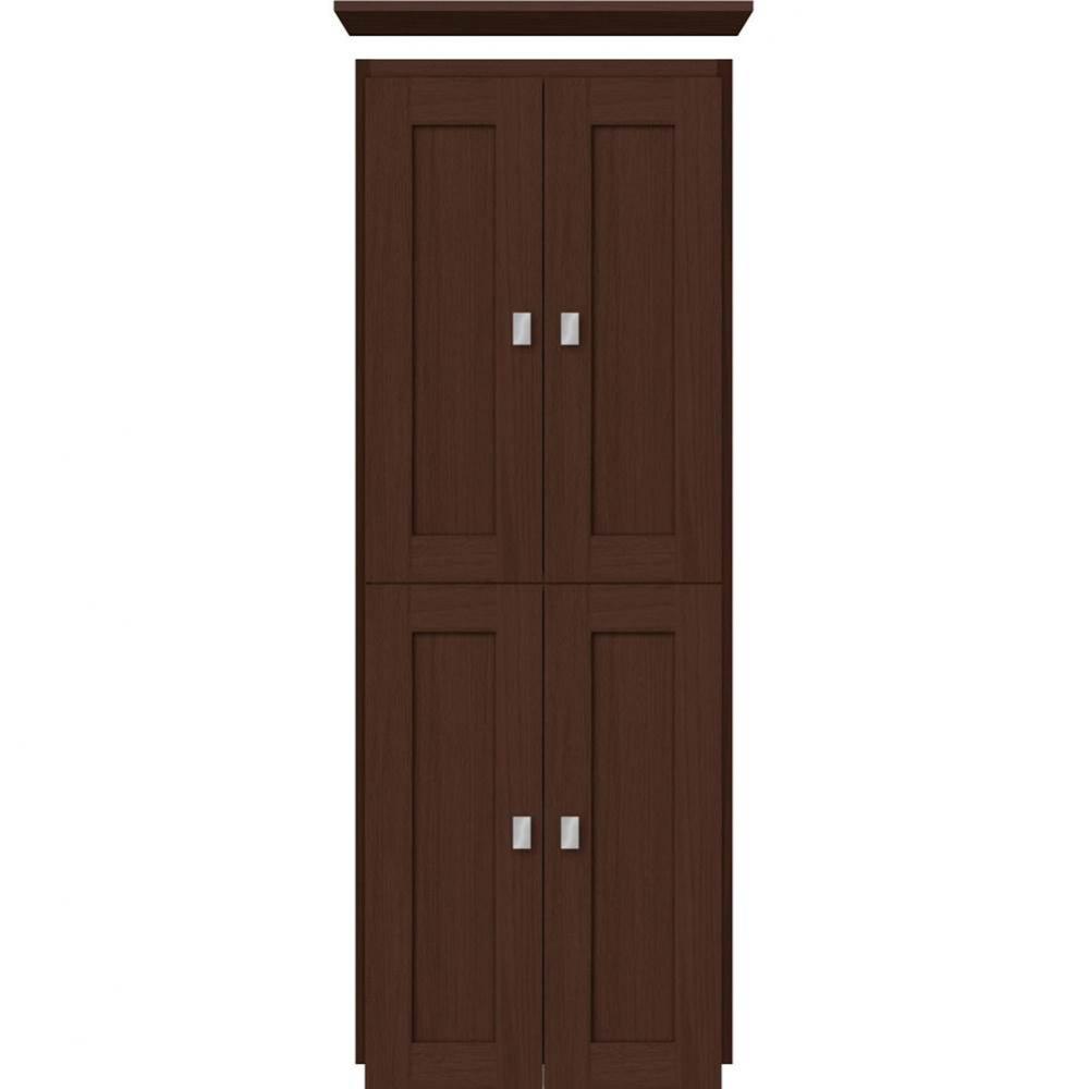 18 X 18 X 48 Montlake Linen Upper Shaker Choc Oak