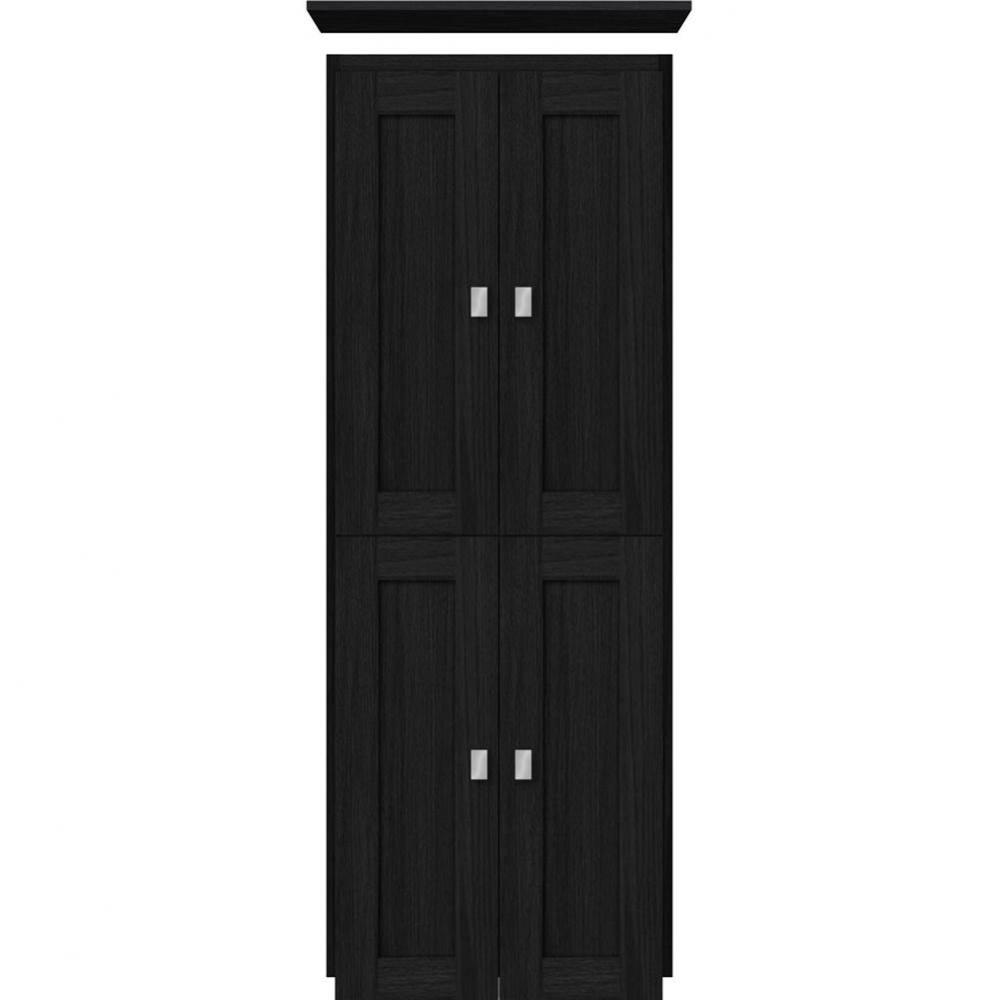 18 X 18 X 48 Montlake Linen Upper Shaker Midnight Oak