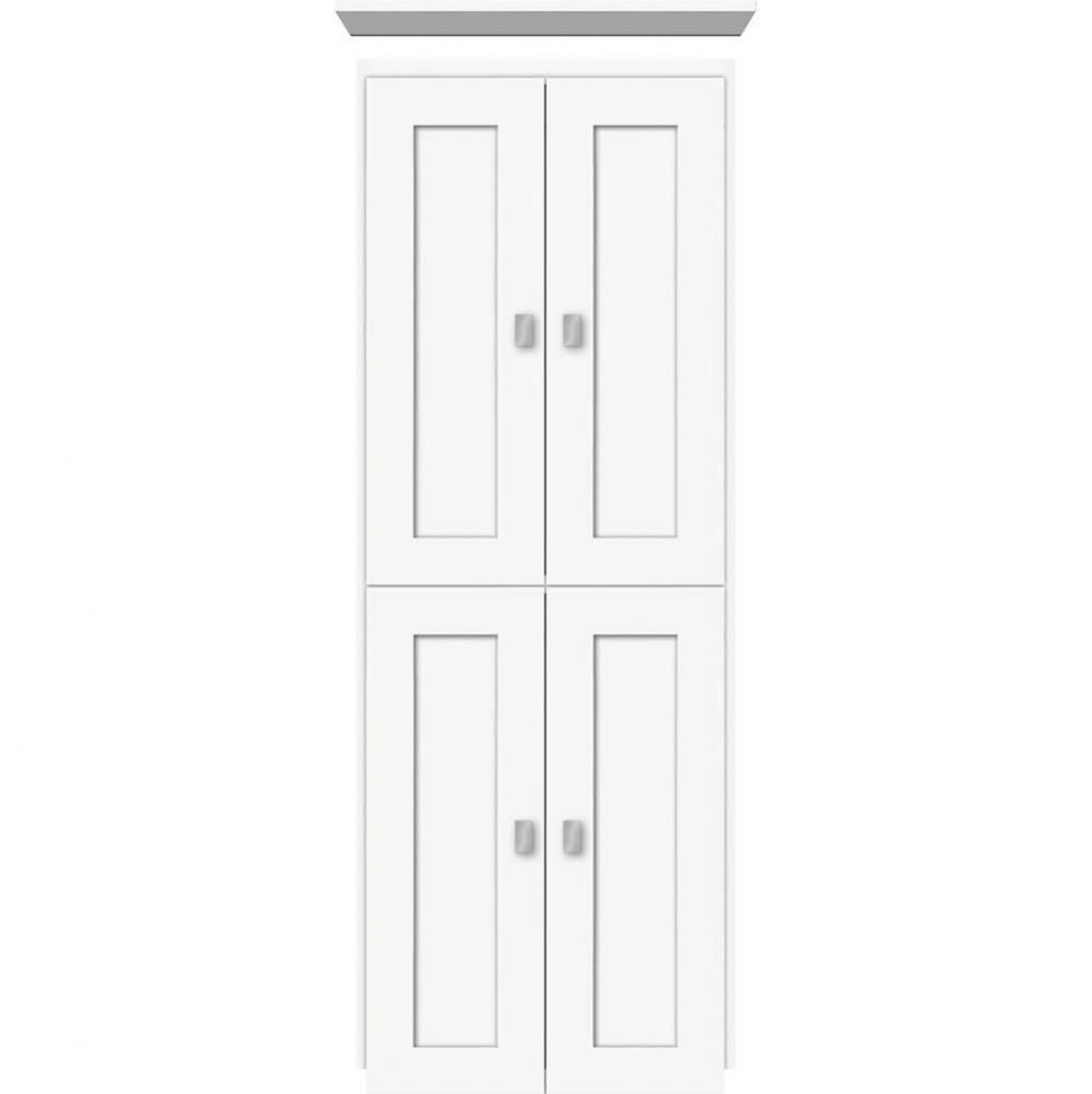 18 X 21 X 48 Montlake Linen Upper Shaker Sat White