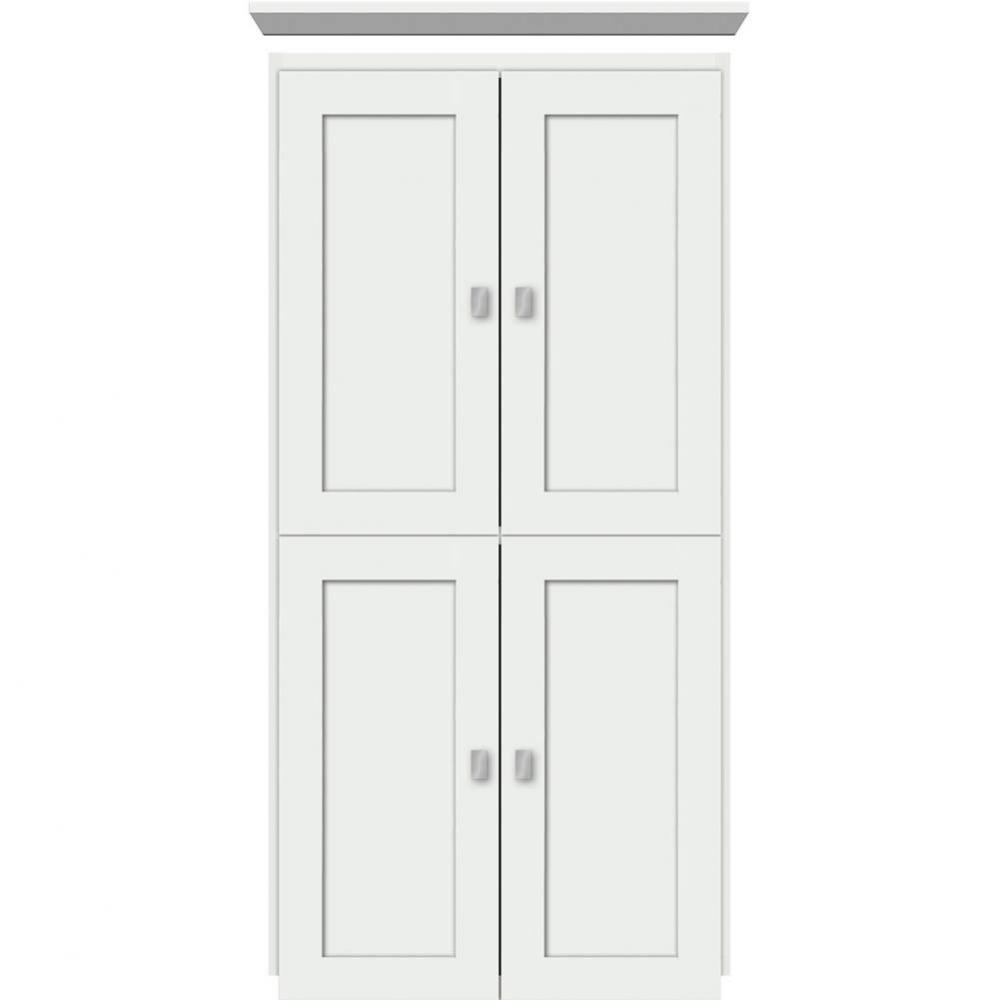 24 X 18 X 48 Montlake Linen Upper Shaker Powder Grey