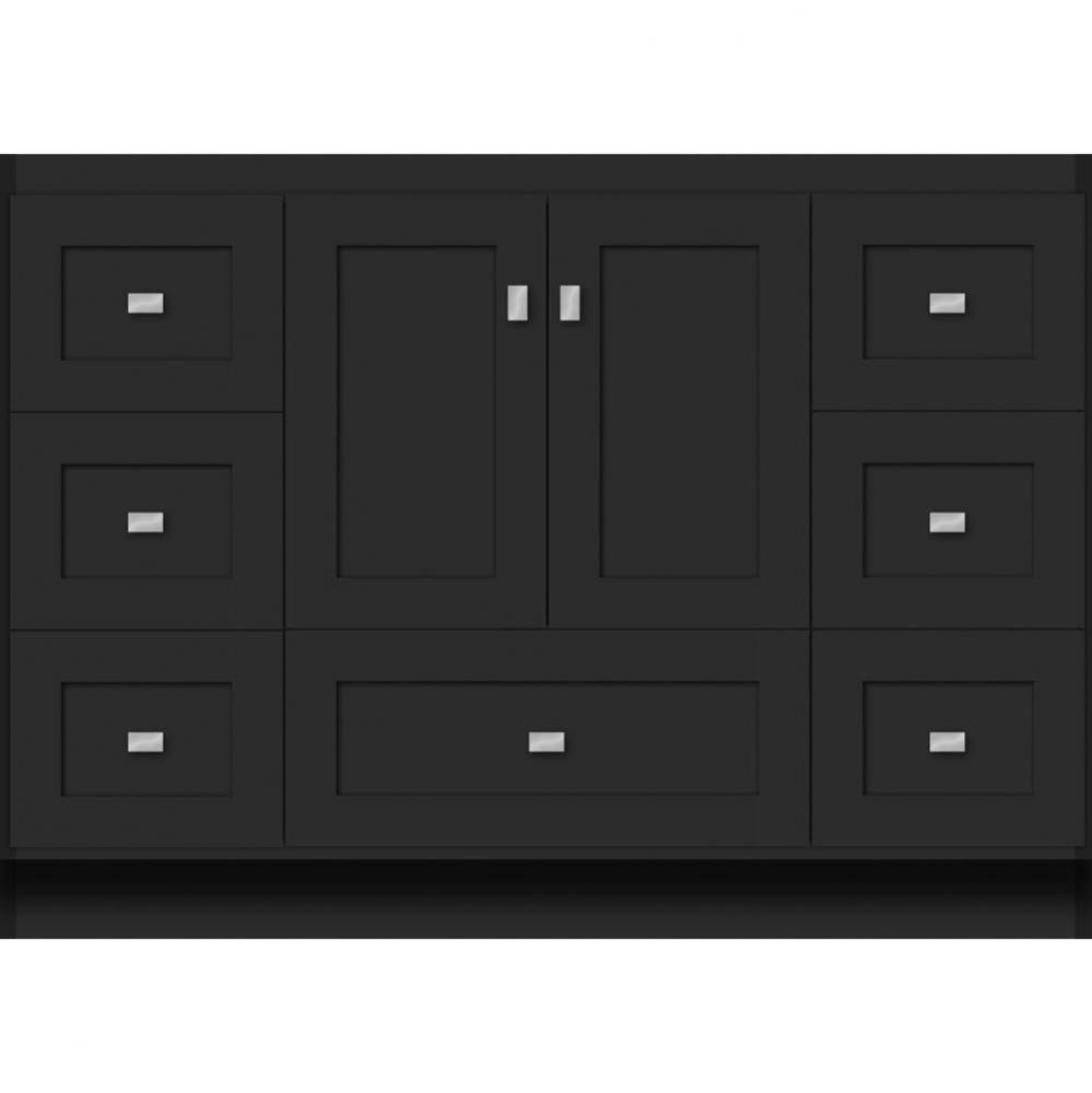 48 X 18 X 34.5 Montlake Vanity Shaker Sat Black Sb