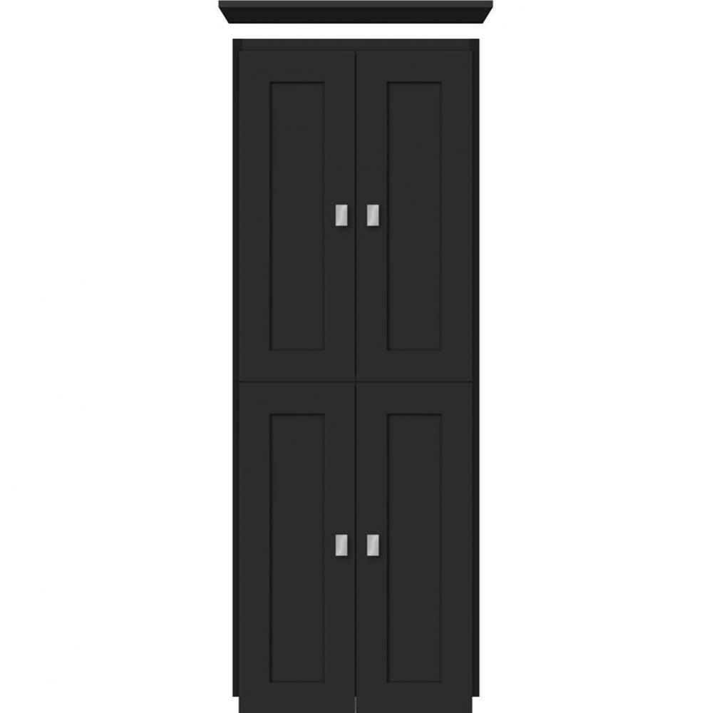 18 X 18 X 48 Montlake Linen Upper Shaker Sat Black