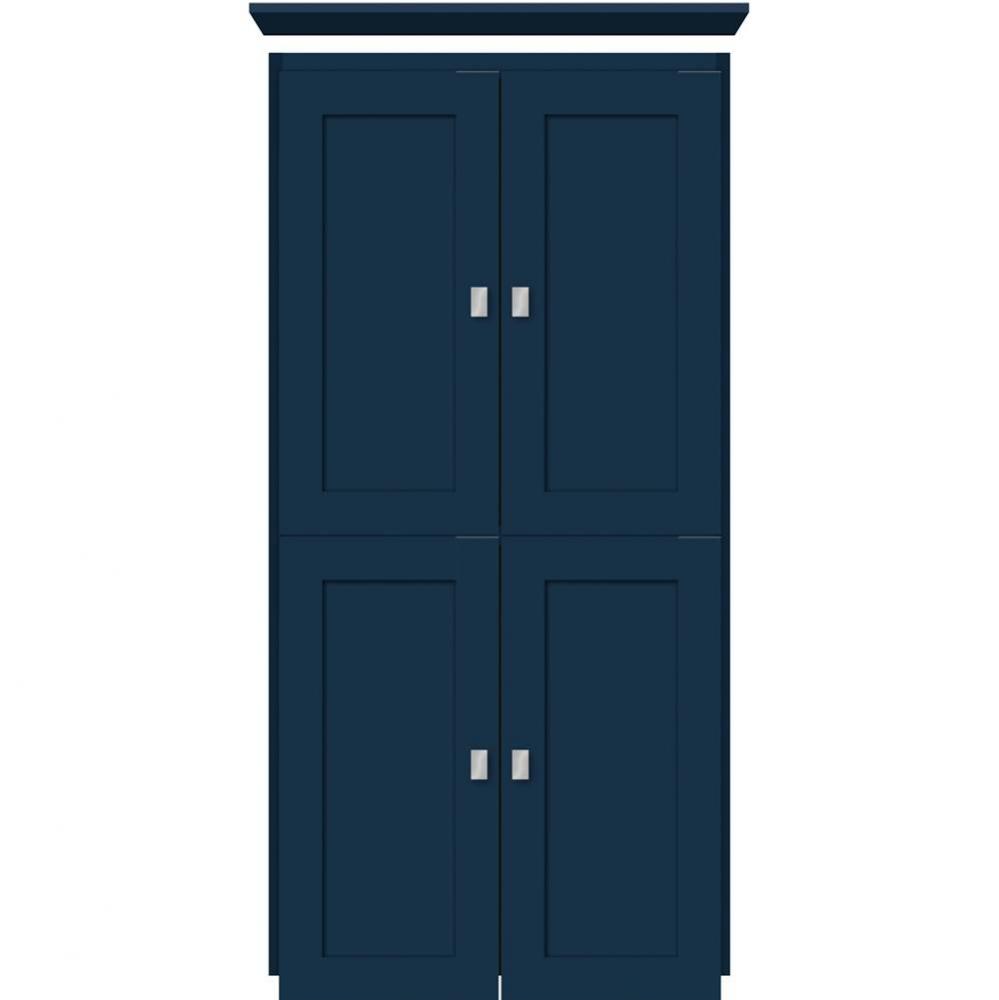 24 X 21 X 48 Montlake Linen Upper Shaker Lapis Night