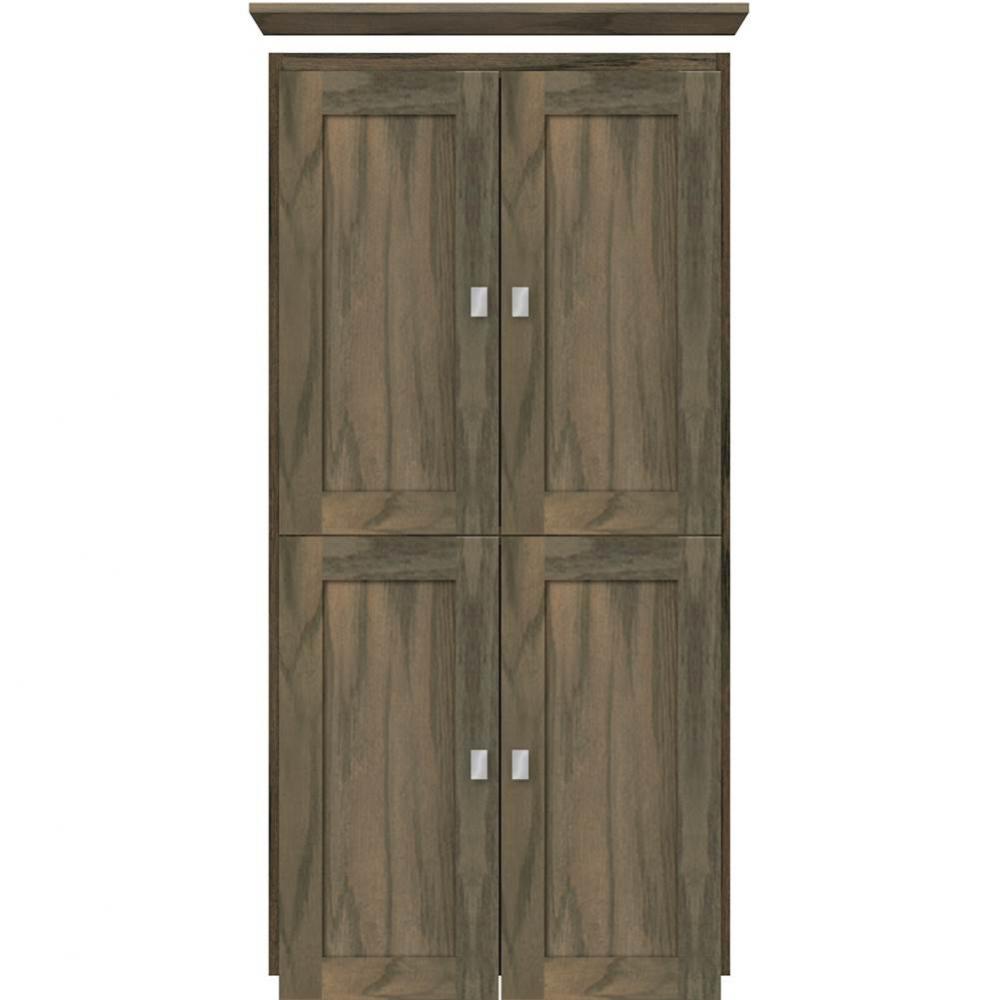 24 X 21 X 48 Montlake Linen Upper Shaker Dusky Oak