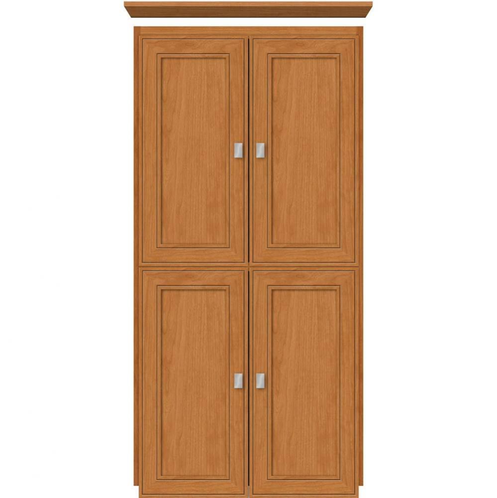 24 X 21 X 48 Montlake Linen Upper Deco Miter Nat Cherry
