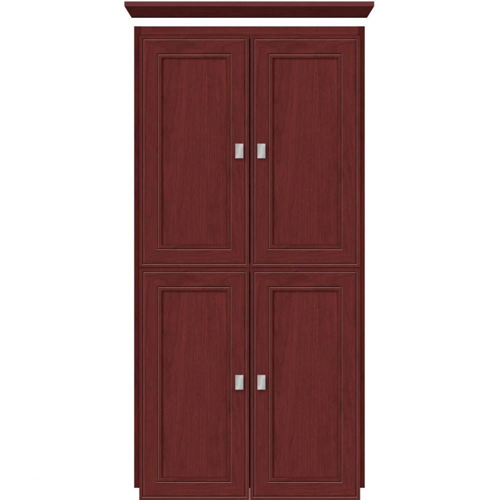 24 X 21 X 48 Montlake Linen Upper Deco Miter Dk Cherry