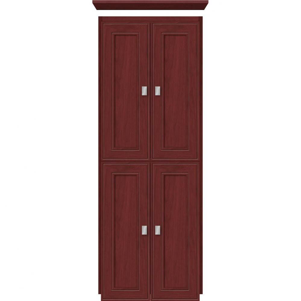 18 X 21 X 48 Montlake Linen Upper Deco Miter Dk Cherry