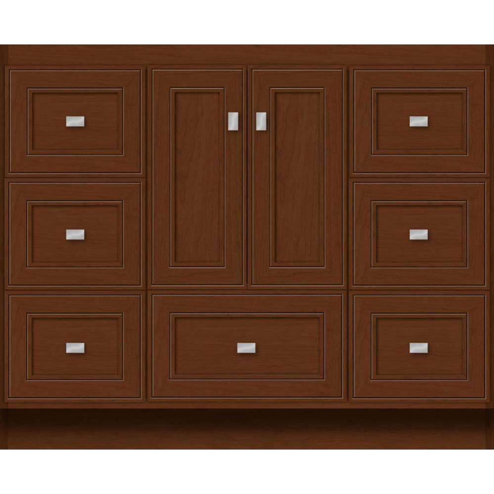 42 X 21 X 34.5 Montlake Vanity Deco Miter Pecan Cherry Sb