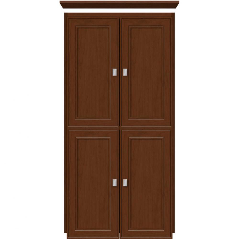 24 X 21 X 48 Montlake Linen Upper Deco Miter Pecan Cherry