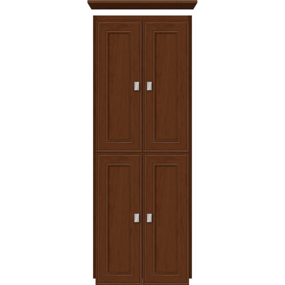 18 X 21 X 48 Montlake Linen Upper Deco Miter Pecan Cherry