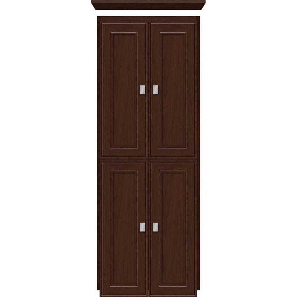 18 X 21 X 48 Montlake Linen Upper Deco Miter Choc Cherry