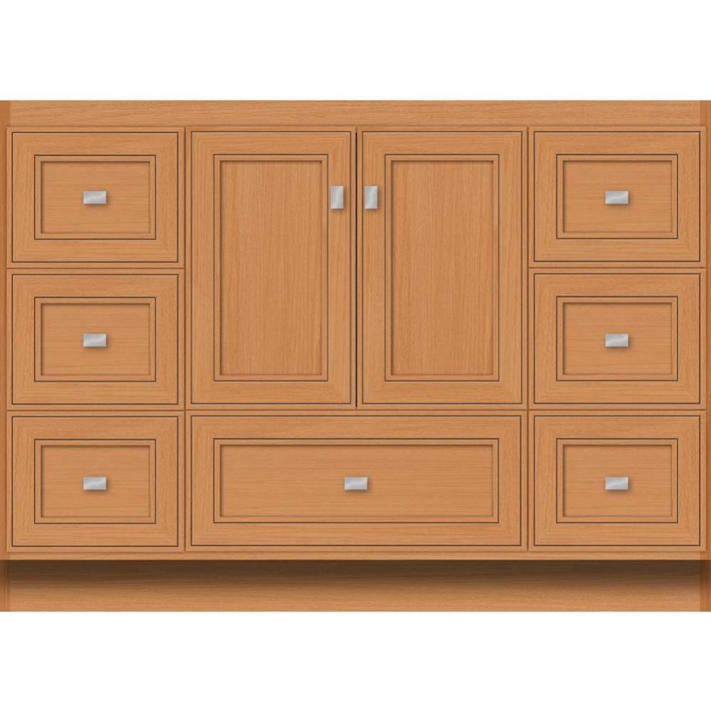 48 X 21 X 34.5 Montlake Vanity Deco Miter Nat Oak Sb