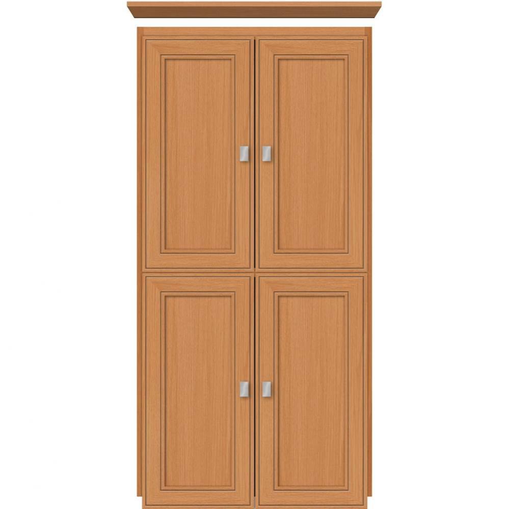 24 X 18 X 48 Montlake Linen Upper Deco Miter Nat Oak