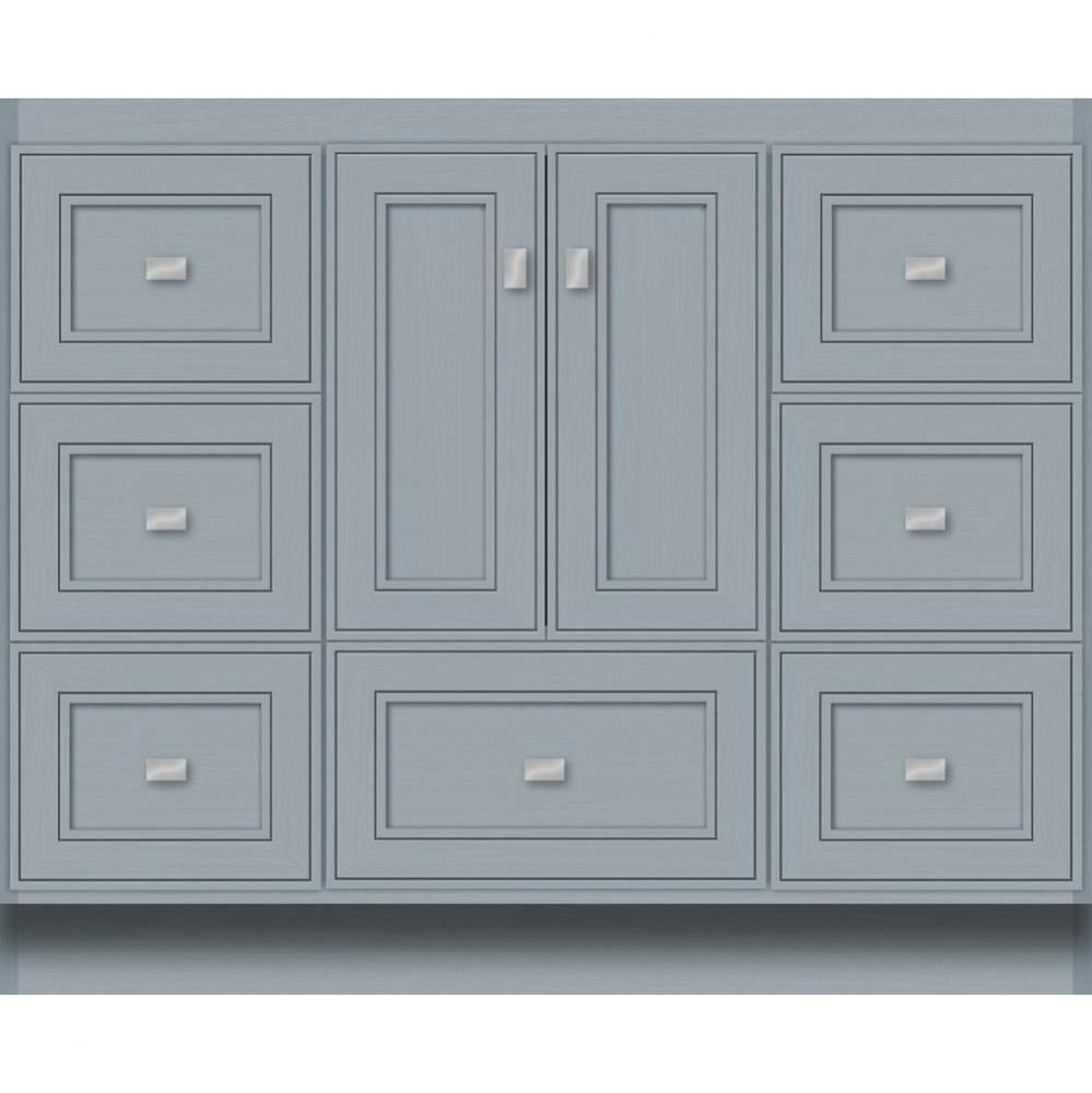 42 X 21 X 34.5 Montlake Vanity Deco Miter Silver Oak Sb