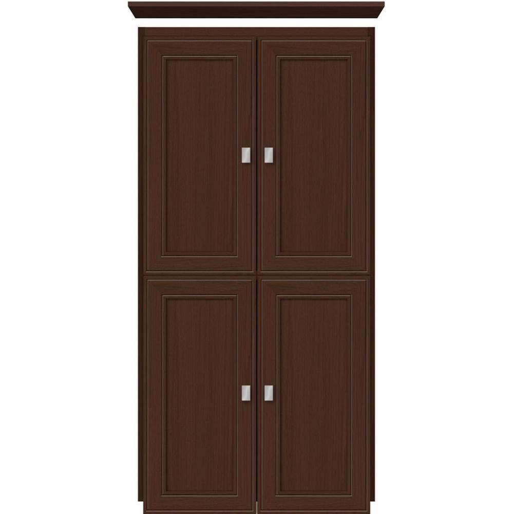 24 X 21 X 48 Montlake Linen Upper Deco Miter Choc Oak