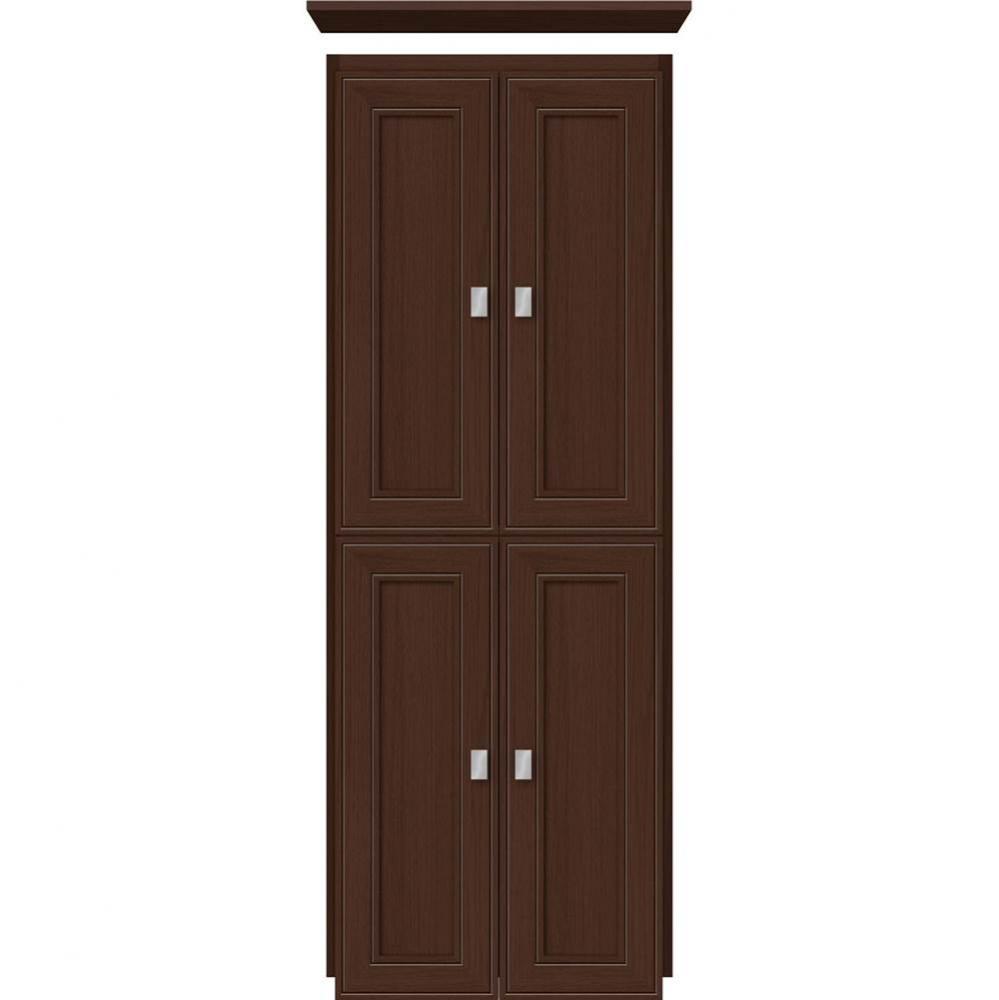 18 X 21 X 48 Montlake Linen Upper Deco Miter Choc Oak