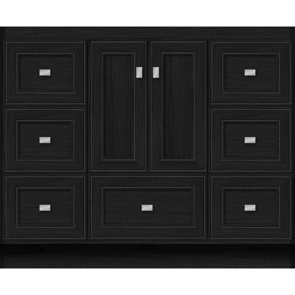 42 X 21 X 34.5 Montlake Vanity Deco Miter Midnight Oak Sb