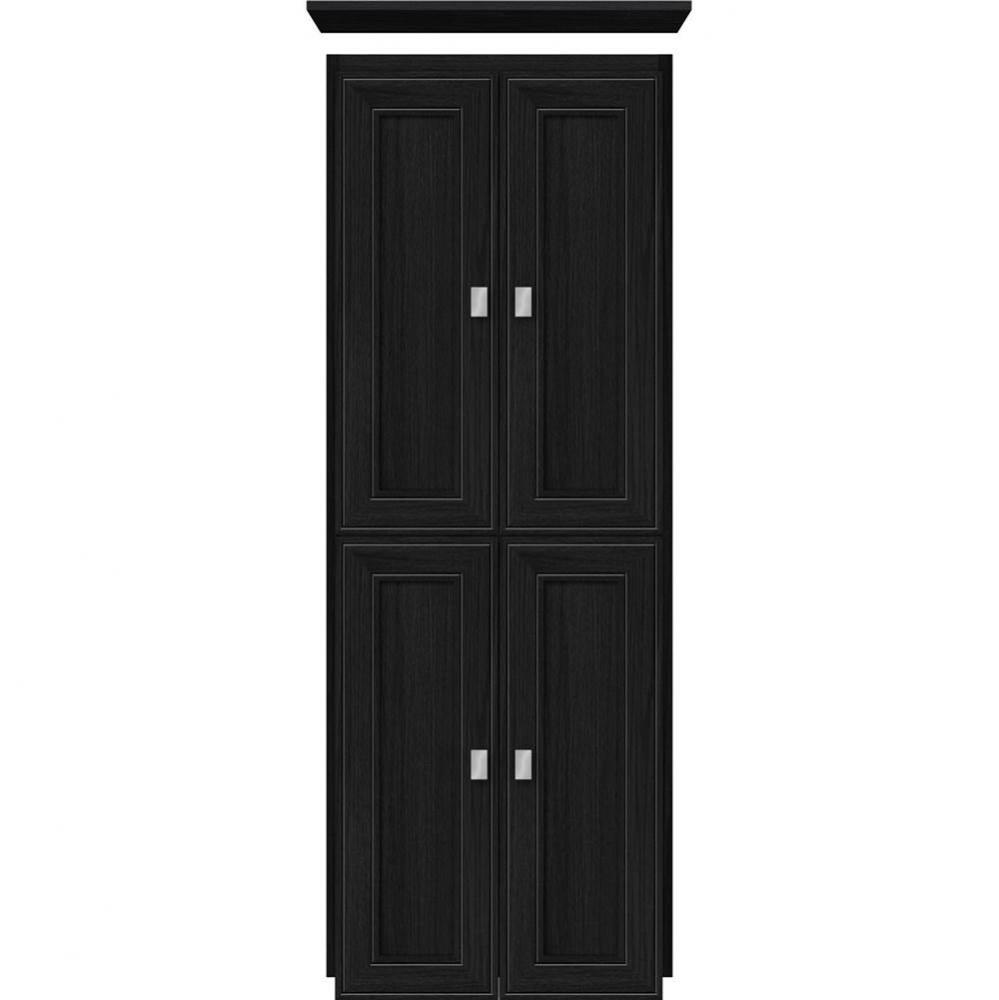 18 X 21 X 48 Montlake Linen Upper Deco Miter Midnight Oak