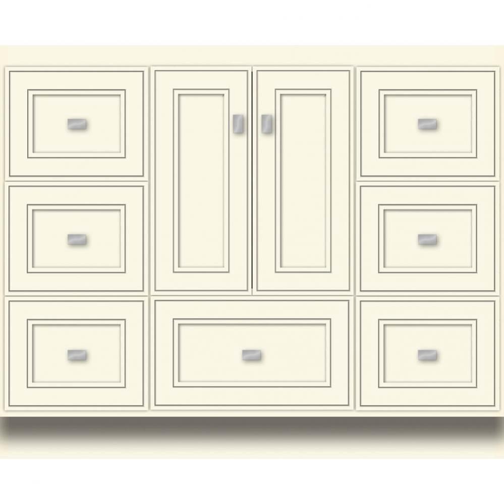 42 X 18 X 34.5 Montlake Vanity Deco Miter Sat Biscuit Sb