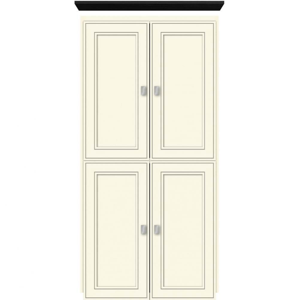 24 X 21 X 48 Montlake Linen Upper Deco Miter Sat Biscuit