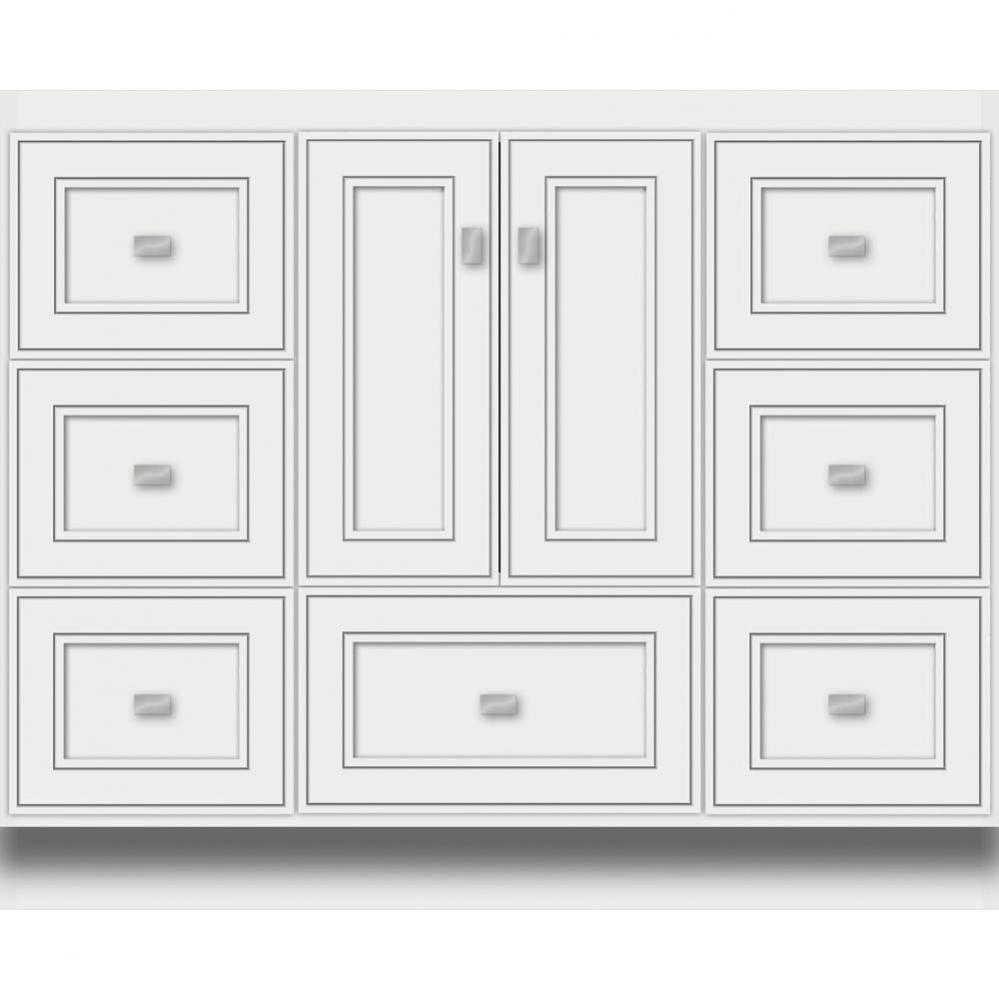 42 X 18 X 34.5 Montlake Vanity Deco Miter Powder Grey Sb