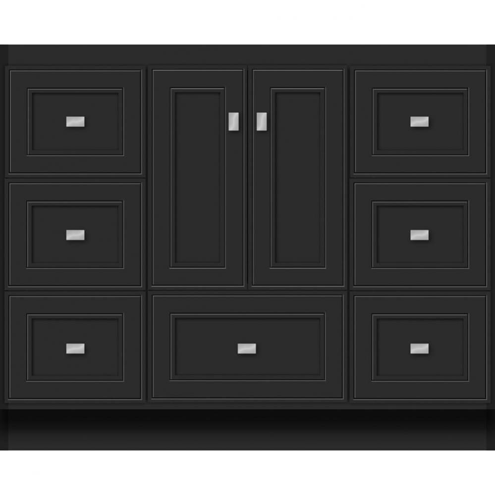 42 X 18 X 34.5 Montlake Vanity Deco Miter Sat Black Sb