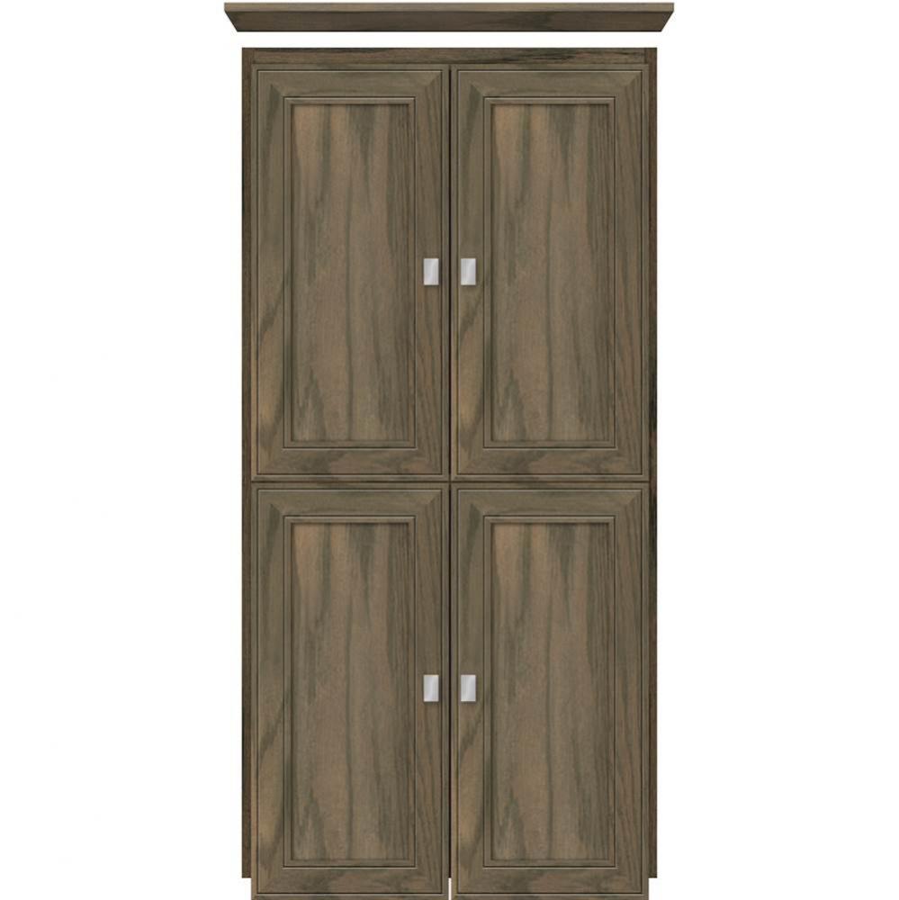 24 X 18 X 48 Montlake Linen Upper Deco Miter Dusky Oak