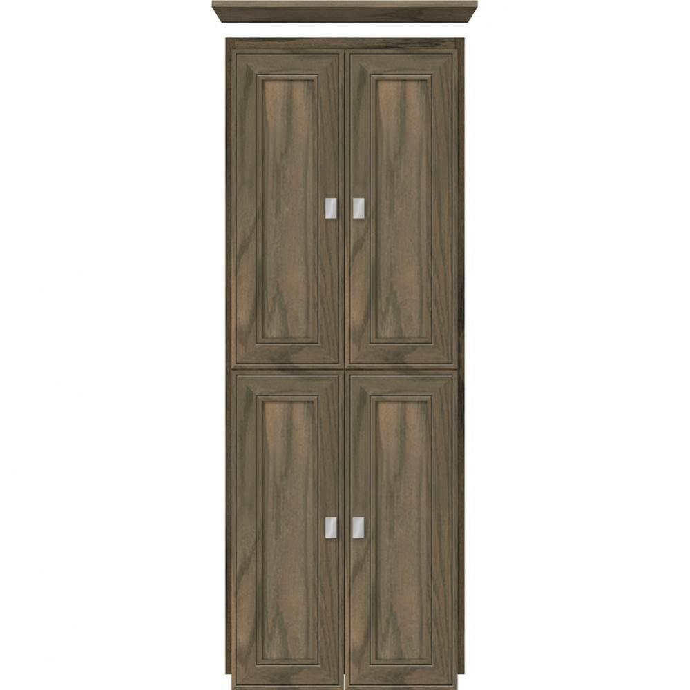 18 X 21 X 48 Montlake Linen Upper Deco Miter Dusky Oak
