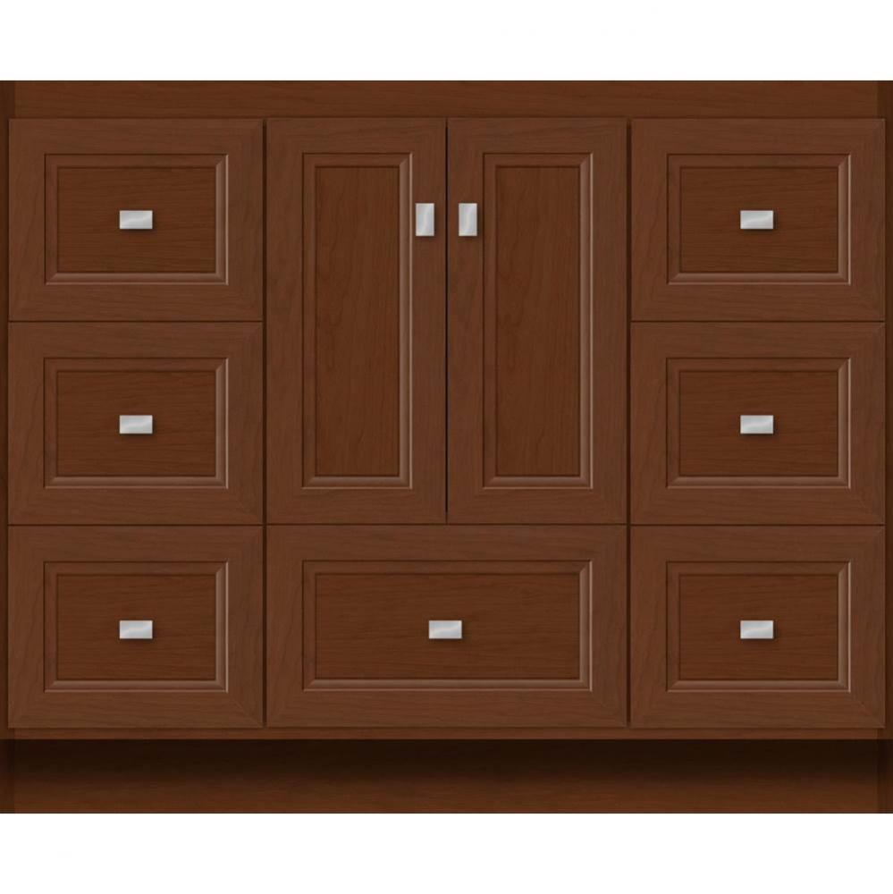 42 X 21 X 34.5 Montlake Vanity Ogee Miter Pecan Cherry Sb