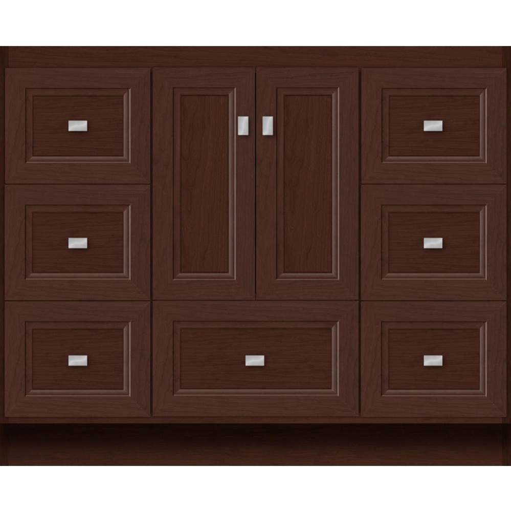 42 X 21 X 34.5 Montlake Vanity Ogee Miter Choc Cherry Sb
