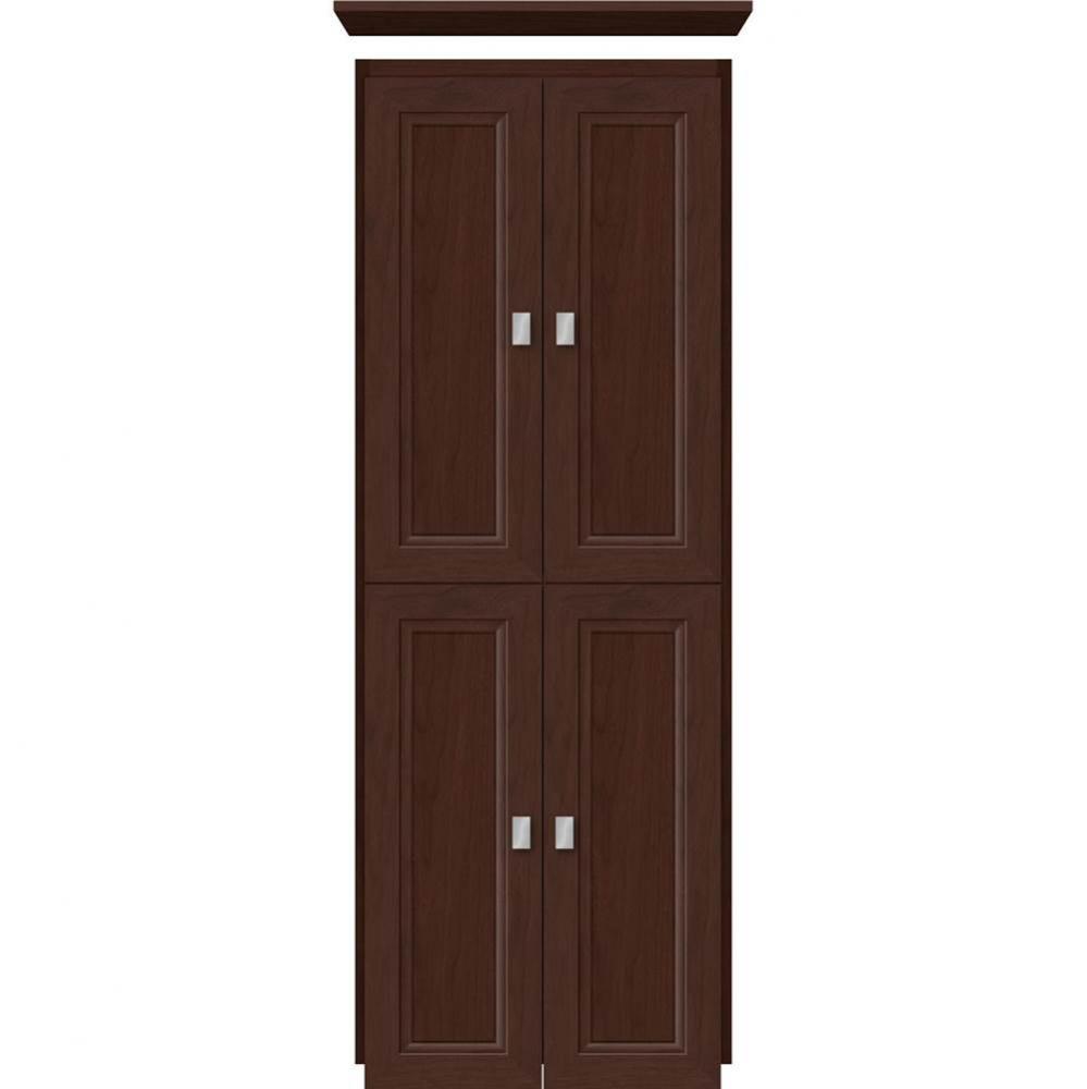 18 X 18 X 48 Montlake Linen Upper Ogee Miter Choc Cherry
