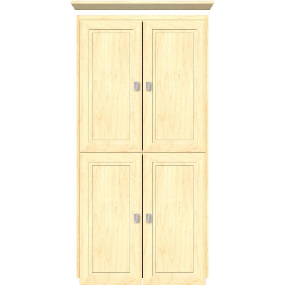 24 X 21 X 48 Montlake Linen Upper Ogee Miter Nat Maple