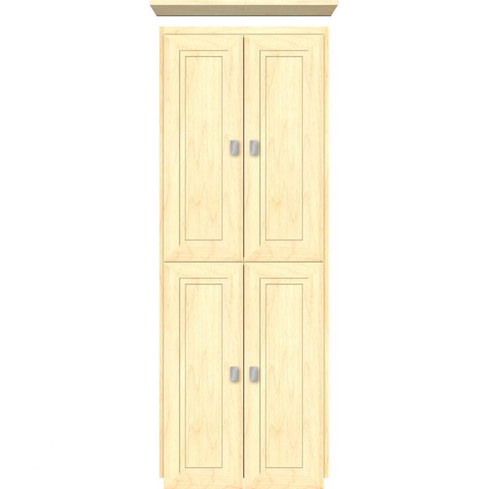18 X 18 X 48 Montlake Linen Upper Ogee Miter Nat Maple