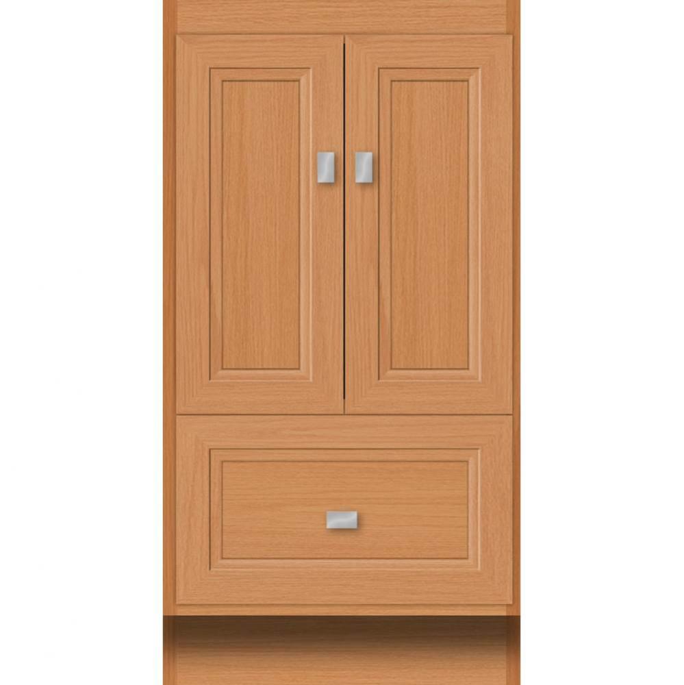 18 X 18 X 34.5 Montlake Vanity Ogee Miter Nat Oak Std