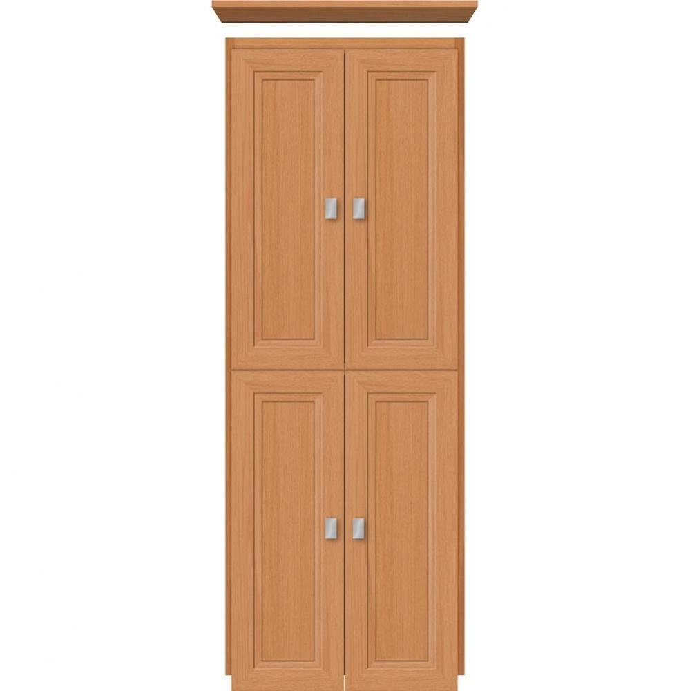 18 X 18 X 48 Montlake Linen Upper Ogee Miter Nat Oak