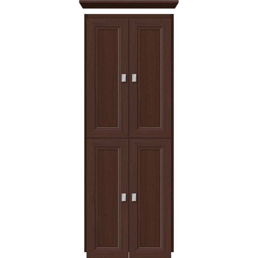 18 X 21 X 48 Montlake Linen Upper Ogee Miter Choc Oak