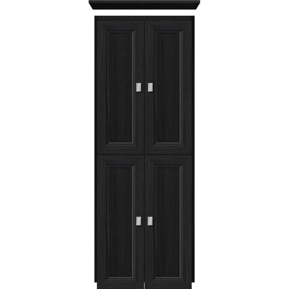 18 X 21 X 48 Montlake Linen Upper Ogee Miter Midnight Oak