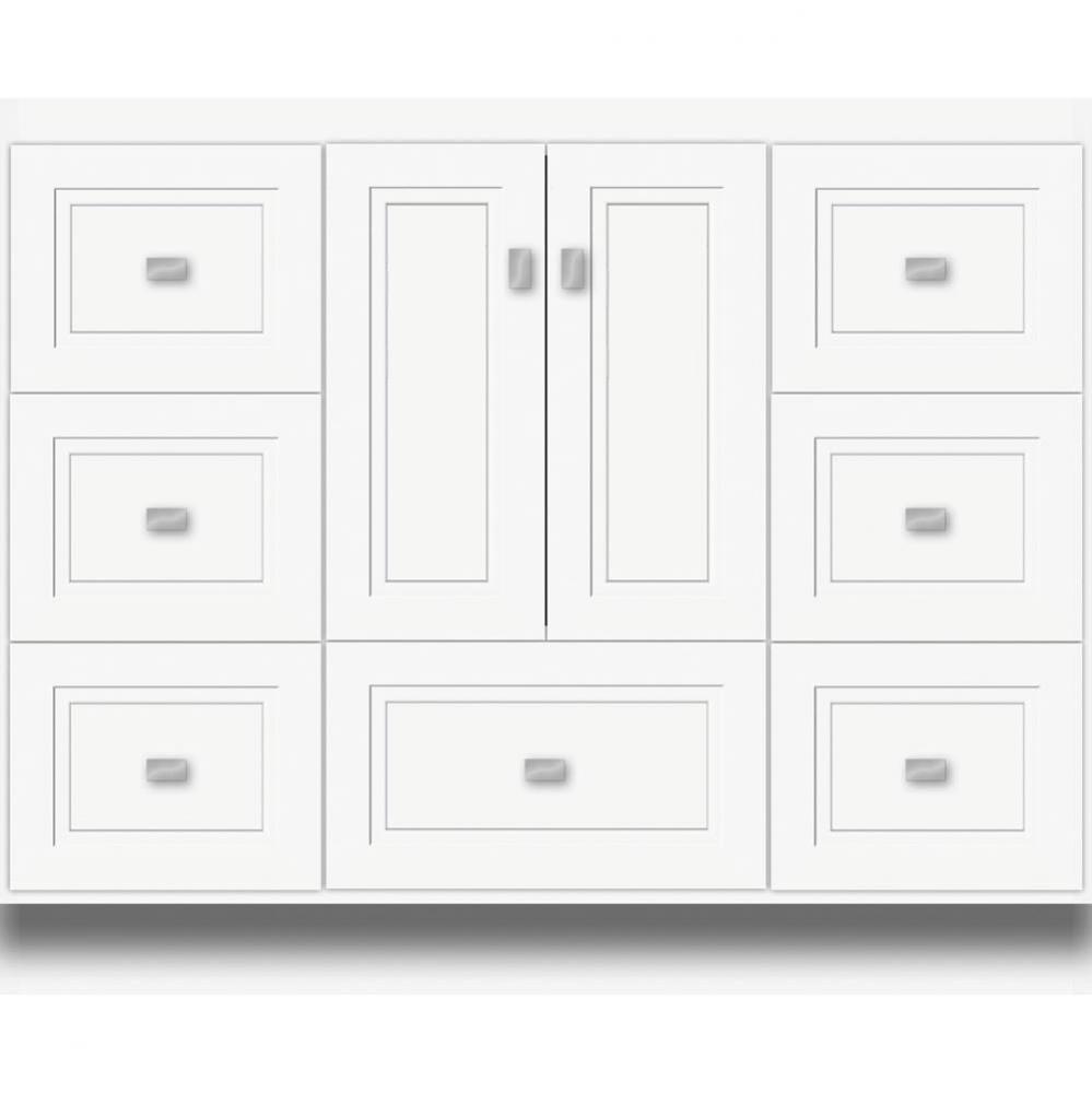 42 X 21 X 34.5 Montlake Vanity Ogee Miter Sat White Sb