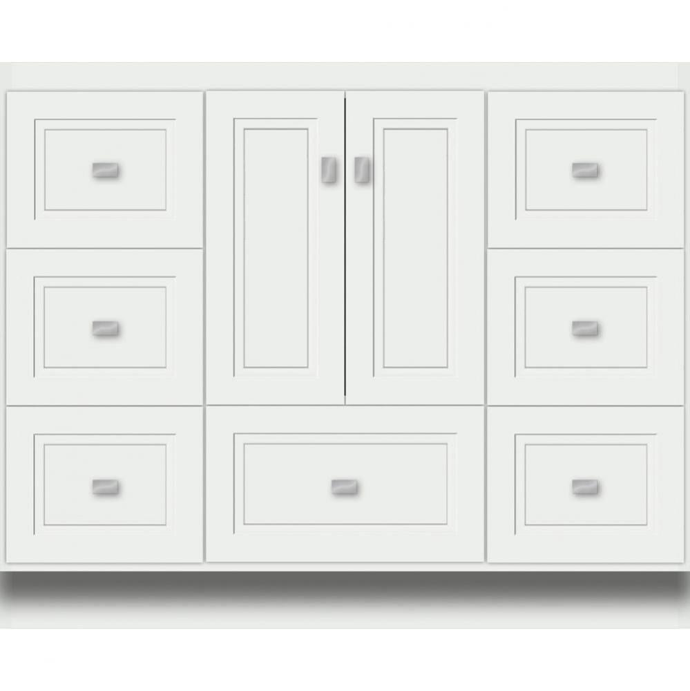 42 X 21 X 34.5 Montlake Vanity Ogee Miter Powder Grey Sb