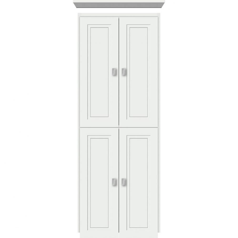 18 X 21 X 48 Montlake Linen Upper Ogee Miter Powder Grey