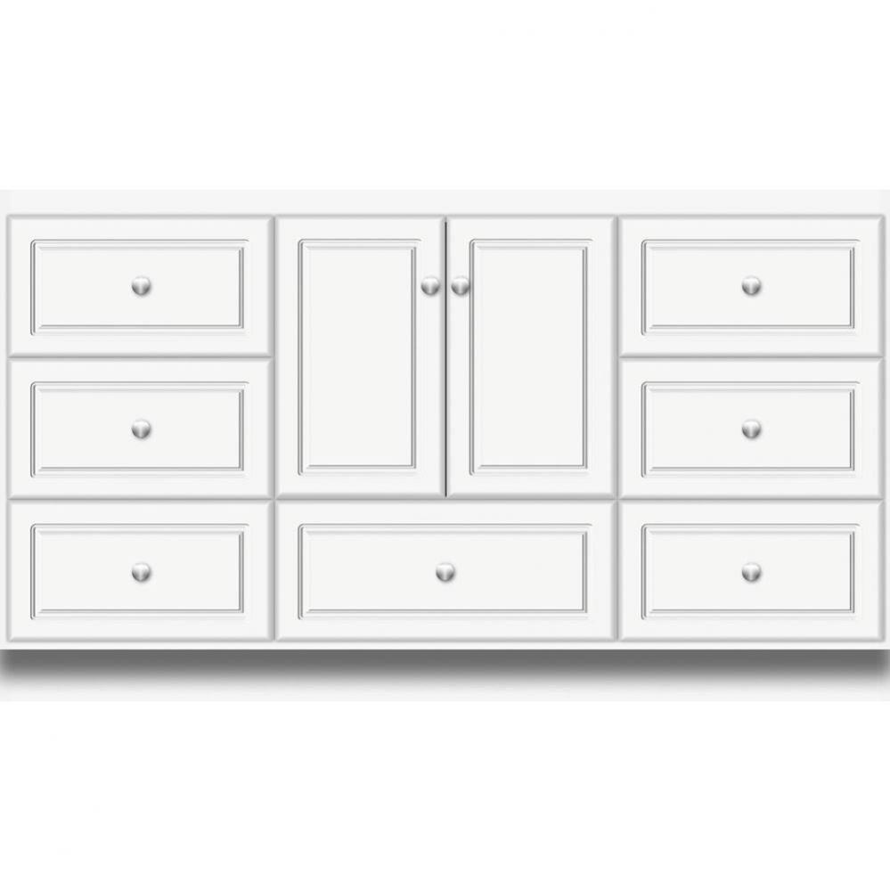60 X 18 X 34.5 Montlake Vanity Ultra Sat White Sb