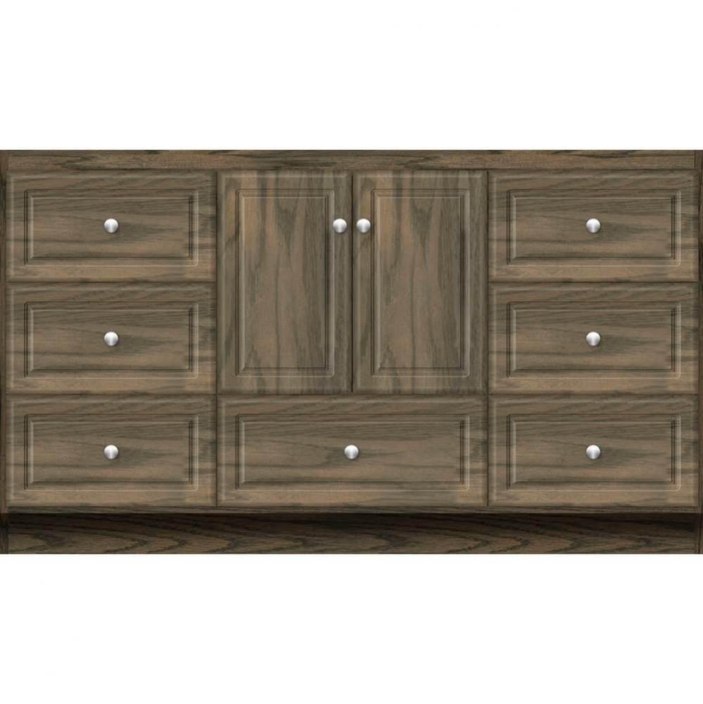 60 X 18 X 34.5 Montlake Vanity Ultra Dusky Oak Sb