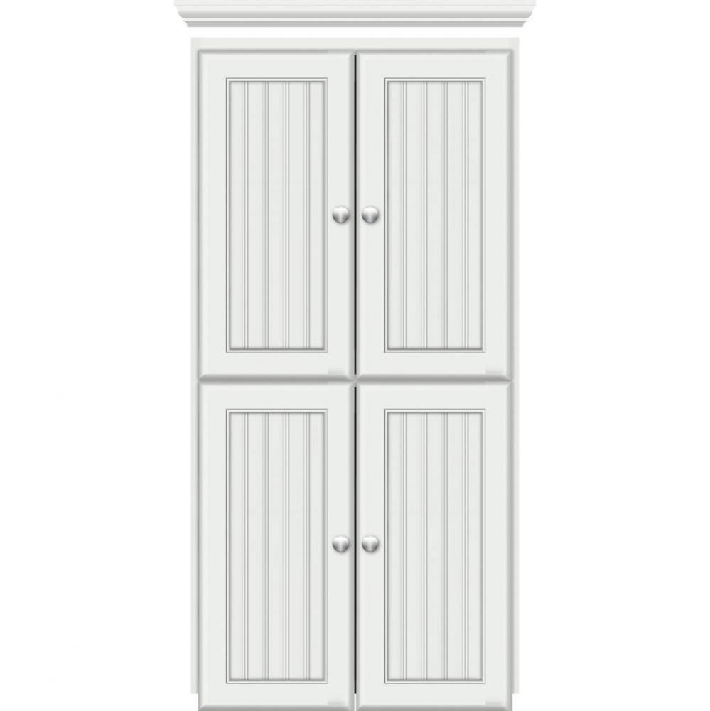 24 X 18 X 48 Montlake Linen Upper Beaded Powder Grey