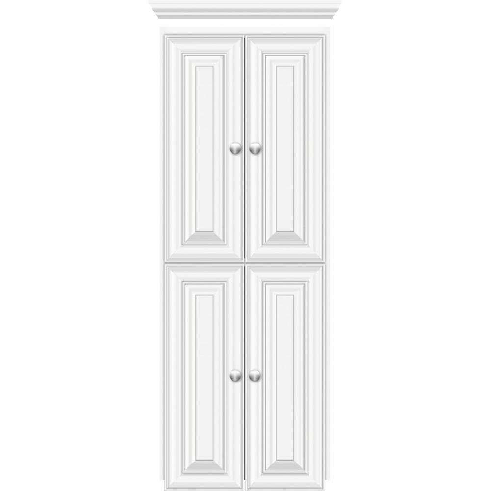 18 X 21 X 48 Montlake Linen Upper Classic Miter Sat White